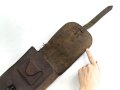 1. Weltkrieg, Tasche für Berittene, Riemen fehlt, datiert 1917