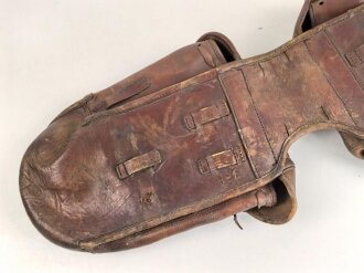 1. Weltkrieg, Packtasche für Artillerie ?, Hersteller und 1917 gestempelt. Guter Gesamtzustand, ungereinigt