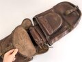 1. Weltkrieg, Packtasche für Artillerie ?, Hersteller und 1917 gestempelt. Guter Gesamtzustand, ungereinigt