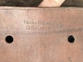 1. Weltkrieg, Packtasche für Artillerie ?, Hersteller und 1916 gestempelt. Ungereinigt