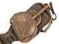 1. Weltkrieg, Packtasche für Artillerie ?, Hersteller und 1916 gestempelt. Ungereinigt