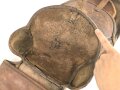 1. Weltkrieg, Packtasche für Artillerie ?, Hersteller und 1916 gestempelt. Ungereinigt