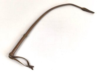1. Weltkrieg, Lederpeitsche  für Artillerie ?, Hersteller und 1915 gestempelt.
