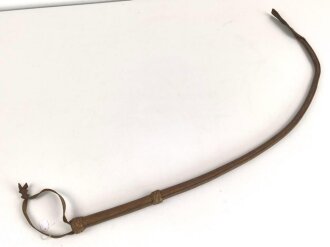 1. Weltkrieg, Lederpeitsche  für Artillerie ?, Hersteller und 1915 gestempelt.