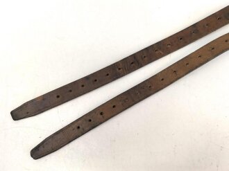 2 Stück Mittelpackriemen für Berittene , wohl ehemaliger Ostblock weiterverwendet bei der Wehrmacht
