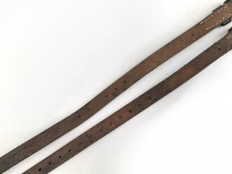 2 Stück Mittelpackriemen für Berittene , wohl ehemaliger Ostblock weiterverwendet bei der Wehrmacht
