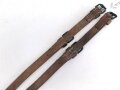 2 Stück Mittelpackriemen für Berittene , wohl ehemaliger Ostblock weiterverwendet bei der Wehrmacht