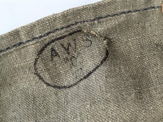 1. Weltkrieg, Mantelsack datiert 1917, in der Nachkriegszeit weiterverwendet bei der Schutzpolizei. Seltenes Stück
