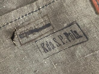 1. Weltkrieg, Mantelsack datiert 1917, in der Nachkriegszeit weiterverwendet bei der Schutzpolizei. Seltenes Stück