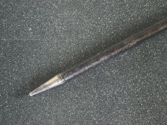 Preussen, Stahlrohrlanze Modell 1890/93. Die Drahtösen bereits durch vier Messingknöpfe ergänzt, so 1893 durchgeführt. Kammerstück von 1890. KEIN VERSAND, 3m Länge