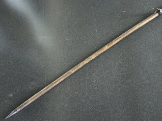 Preussen, Holzlanze neuer Art mit 4 Knöpfen, diese fehlen leider. Kammerstück , leicht verzogen. KEIN VERSAND