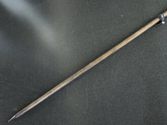 Preussen, Holzlanze neuer Art mit 4 Knöpfen, diese fehlen leider. Kammerstück , leicht verzogen. KEIN VERSAND