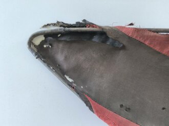 Lanze mit starrer Lanzenflagge. Der Lanzenkörper aus Bambus mit eiserner Spitze. Ungereinigtes Stück, KEIN VERSAND