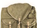 Tropenrucksack für Angehörige des Heeres. getragenes Stück, mit den zugehörigen Trageriemen