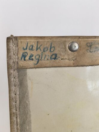 Einschub für eine Kartentasche der Wehrmacht. Gebraucht, datiert 1936