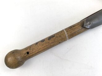 Luftschutz, gerader Spaten Wehrmacht, datiert 1938, für Luftschutz verausgabt. Höchstwahrscheinlich Originallack