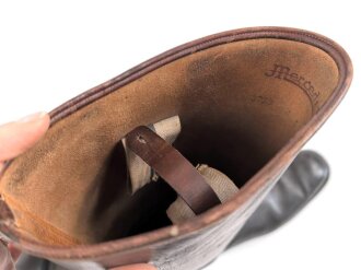 Paar Stiefel für Offiziere der Wehrmacht. getragenes Paar, Sohlenlänge 29cm
