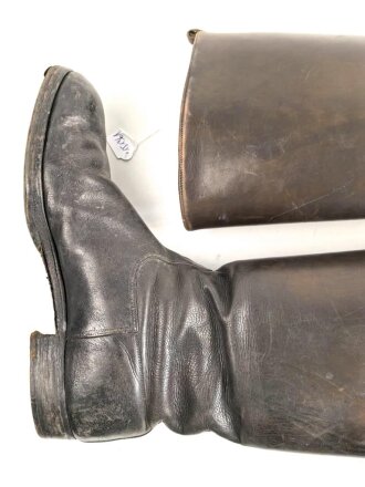 Paar Stiefel für Offiziere der Wehrmacht. getragenes Paar, Sohlenlänge 29cm