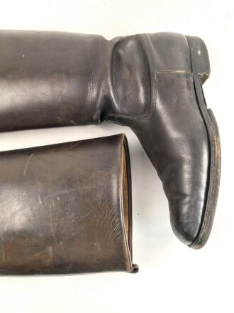 Paar Stiefel für Offiziere der Wehrmacht. getragenes Paar, Sohlenlänge 29cm