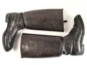 Paar Stiefel für Offiziere der Wehrmacht. getragenes Paar, Sohlenlänge 29cm