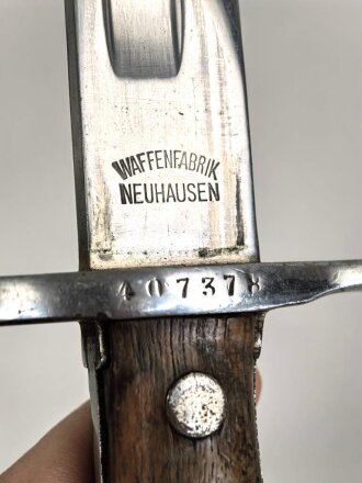 Schweiz,  Seitengewehr Modell 1911 für K31 und K11, Hersteller Waffenfabrik Neuhausen