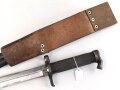Schweden, Seitengewehr Modell 1896, im Koppelschuh. Ungereinigtes Stück