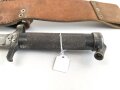 Schweden, Seitengewehr Modell 1896, im Koppelschuh. Ungereinigtes Stück