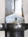 Schweden, Seitengewehr Modell 1896, im Koppelschuh. Ungereinigtes Stück