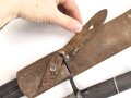 Schweden, Seitengewehr Modell 1896, im Koppelschuh. Ungereinigtes Stück