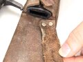 Schweden, Seitengewehr Modell 1896, im Koppelschuh. Ungereinigtes Stück