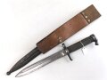 Schweden, Seitengewehr Modell 1896, im Koppelschuh. Ungereinigtes Stück