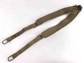 Koppeltragegestell in Tropenausführung für Wehrmacht. getragenes Stück, Endstück fehlt
