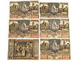 Notgeld der Wartburgstadt Eisenach 31. Mai 1921, 6 Belege