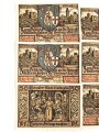 Notgeld der Wartburgstadt Eisenach 31. Mai 1921, 6 Belege
