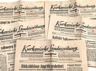 Kurhessische Landeszeitung, 5 Ausgaben von 1943