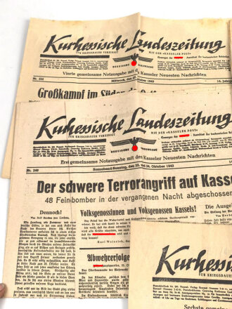 Kurhessische Landeszeitung, 5 Ausgaben von 1943