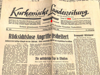 Kurhessische Landeszeitung, 5 Ausgaben von 1943