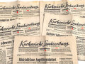 Kurhessische Landeszeitung, 5 Ausgaben von 1943