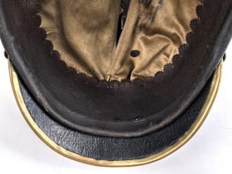 Preussen,Pickelhaube für einen Offizier der Polizei in gutem Gesamtzustand
