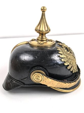 Preussen,Pickelhaube für einen Offizier der Polizei in gutem Gesamtzustand