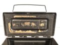 Frankreich, Gurtkasten / Munitionskasten für " 100 Cartouches do 12,7mm Modelle 1947. Datiert 1963. Ungereinigtes Stück