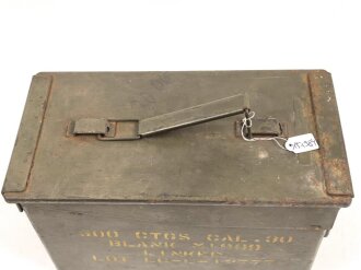U.S. Army , Ammo box " 500 Ctgs CAL. 30" . Ungereinigtes Stück