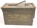 U.S. Army , Ammo box " 500 Ctgs CAL. 30" . Ungereinigtes Stück