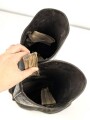 Kaiserreich und 1. Weltkrieg, Paar hohe Mannschaftsstiefel  für zum Beispiel Kürassiere. Ungereinigtes Paar, Sohlenlänge 29cm