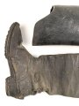 Kaiserreich und 1. Weltkrieg, Paar hohe Mannschaftsstiefel  für zum Beispiel Kürassiere. Ungereinigtes Paar, Sohlenlänge 29cm