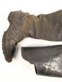Kaiserreich und 1. Weltkrieg, Paar hohe Mannschaftsstiefel  für zum Beispiel Kürassiere. Ungereinigtes Paar, Sohlenlänge 29cm
