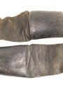 Kaiserreich und 1. Weltkrieg, Paar hohe Mannschaftsstiefel  für zum Beispiel Kürassiere. Ungereinigtes Paar, Sohlenlänge 29cm