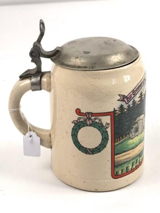 "Zur Erinnerung an die Westwallzeit" 0,5 Liter Bierkrug, ungereinigtes Stück