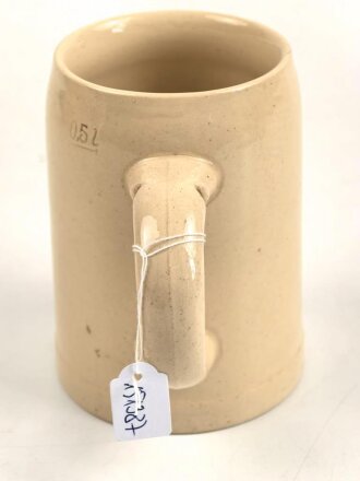 "Flieger Übungsstelle Nürnberg" 0,5 Liter Bierkrug anlässlich " Weihnachten 1936"  Ungereinigtes Stück
