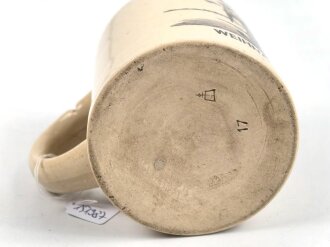 "Flieger Übungsstelle Nürnberg" 0,5 Liter Bierkrug anlässlich " Weihnachten 1936"  Ungereinigtes Stück